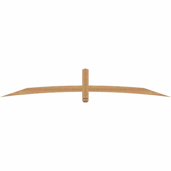 Ekena Millwork Bellingham Timber Gable Bracket, Western Red Cedar, 96"W x 16"H x 1 1/2"D x 3 1/2"F, 4/12 Pitch GBW096X16X0204BEL00SWR - main